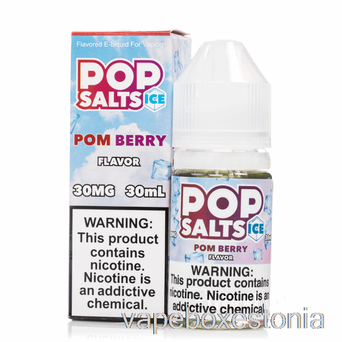 Vape Box Estonia Ice Pom Berry - Pop Salts - 30ml 30mg
